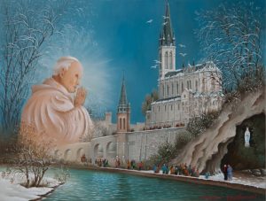 (858)- Béatification du Pape Jean-Paul II - Lourdes-2011-27x35 cm.