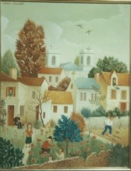 (108)-bis- Les Tours de l'église St Louis-1971-hsb 27x22 cm. (108)-bis- Les Tours de l'église St Louis-1971-hsb 27x22 cm.