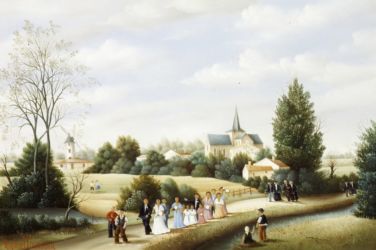 (544)-Le Mariage dans le Marais de Sallertaine-1983-24x35 cm. (544)-Le Mariage dans le Marais de Sallertaine-1983-24x35 cm.