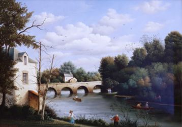 (561)-Le Pont de l'ilot ou Pont des bonnes sœurs a St Laurent sur Sevre (561)-Le Pont de l'ilot ou Pont des bonnes sœurs a St Laurent sur Sevre