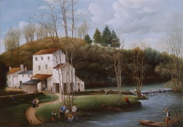 (585)-Le Chadeau – Le Moulin vers Chantonnais-1985-33x46 cm. (585)-Le Chadeau – Le Moulin vers Chantonnais-1985-33x46 cm.