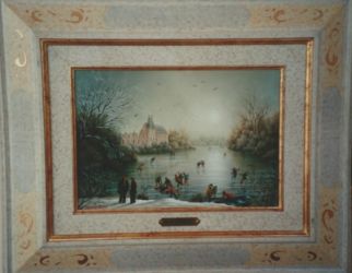 (702)- Coucher de Soleil sur le Puy du Fou-1991-hsb 24x35 cm. (702)- Coucher de Soleil sur le Puy du Fou-1991-hsb 24x35 cm.