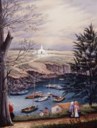 (745)- Le Port de la Meule et notre Dame de Bonne Nouvelle-1995-hsb d35x24 cm. (745)- Le Port de la Meule et notre Dame de Bonne Nouvelle-1995-hsb d35x24 cm.