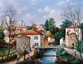 (815)-Le Chenal Saint Hilaire de Talmont-2002-hsb de 27x35 cm. (815)-Le Chenal Saint Hilaire de Talmont-2002-hsb de 27x35 cm.