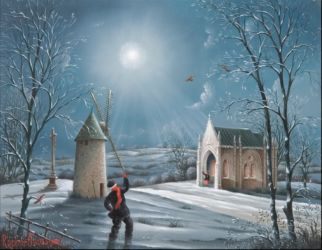 (838)-Le Mont des Alouettes-Vision sur horizons-2007-hsb 16x22 cm. (838)-Le Mont des Alouettes-Vision sur horizons-2007-hsb 16x22 cm.