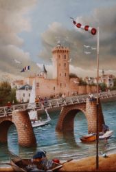 (863)-Les Sables d'Olonne-La Tour d'Arundel-2011-hsb 35x24 cm. (863)-Les Sables d'Olonne-La Tour d'Arundel-2011-hsb 35x24 cm.