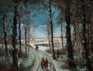 (865)-Beaupuy-Son sous-bois et sa grotte-2011-hsb 27x35 cm. (865)-Beaupuy-Son sous-bois et sa grotte-2011-hsb 27x35 cm.