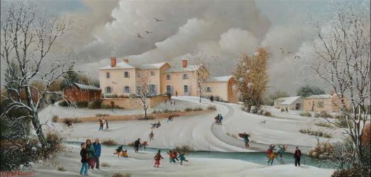 (887)- Le Logis de Moque Souris - St Vincent sur Graon-28x55 cm (887)- Le Logis de Moque Souris - St Vincent sur Graon-28x55 cm